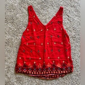 Women’s red Aztec tank top | Size L | Brand:SO